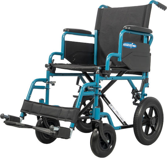 Mobiak Aegeus Wheelchair 12" Folding Simple Type 43cm 0815006 Blue