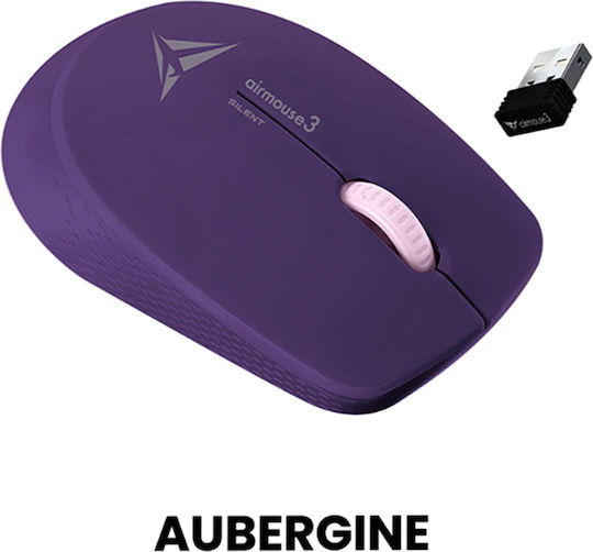 Alcatroz Airmouse 3 Kabellos Ergonomisch Maus Aubergine