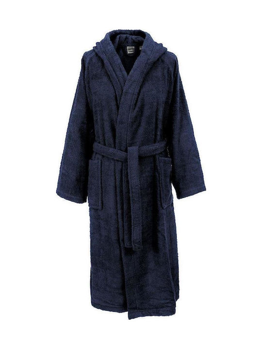 Dimcol 3010 Bathrobe with Hood Navy Blue 420gr/m²