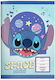 Notebook Ruled 40 Sheets Stitch Light Blue 1pcs