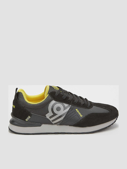 Admiral Herren Anatomisch Sneakers Schwarz