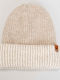 Beanie Unisex Beanie Knitted in Beige color