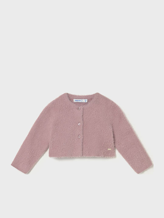 Mayoral Kids Cardigan Fur Beige