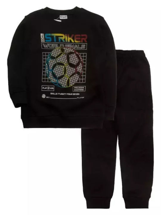 Trax Pijama pentru copii De iarnă Din bumbac Black