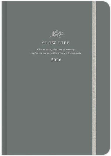 Adbook Ημερολογιο Ημερησιο 17χ25 Slow Life 16 Charcoal 2026