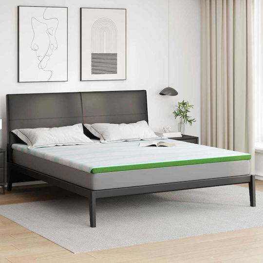 vidaXL Topper King Size Spumă 200x200x6buc