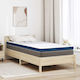 vidaXL Mattress Topper Single Foam 90x200x8cm
