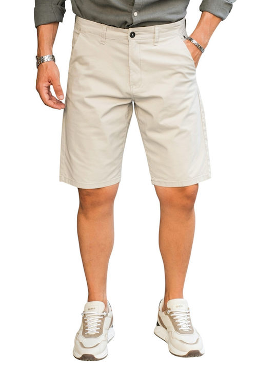 Rebase Ανδρική Βερμούδα Chino Ice Grey