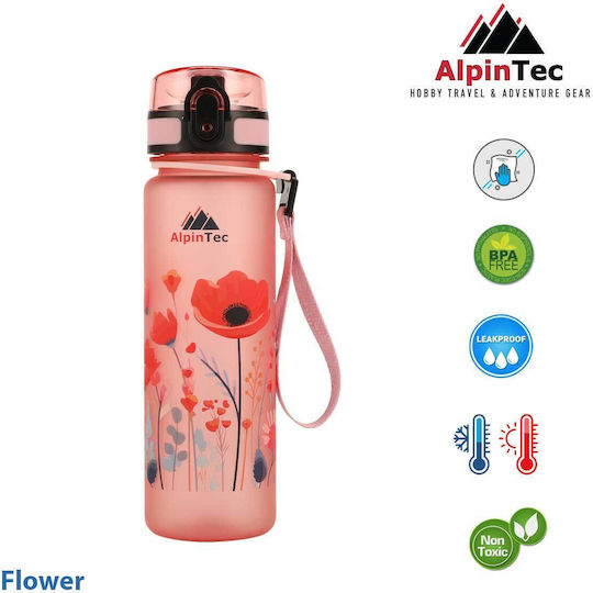 AlpinPro Kids Water Bottle Thermos Silicone with Straw Non Spill Kids 500ml