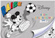 Team Zeichenblöcke Mickey 20 Blätter A4 Graues 80gsm