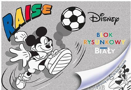 Team Zeichenblöcke Mickey 20 Blätter A4 Graues 80gsm