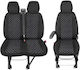 2+1 Car Seat Covers Peugeot Boxer 2015+ White Stitch