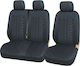 2 + 1 Upholstery Bus Van Tread Pattern Textile Black 5 Pieces
