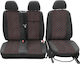 2+1 Autositzbezüge Mercedes Sprinter 2006+ Sitzbezüge Mercedes Sprinter 2006+ Rote Nähte
