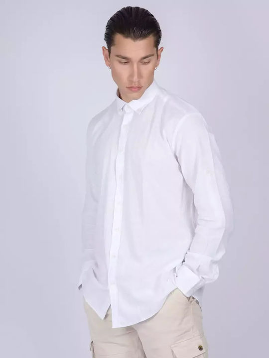Santana Leinen Hemd White
