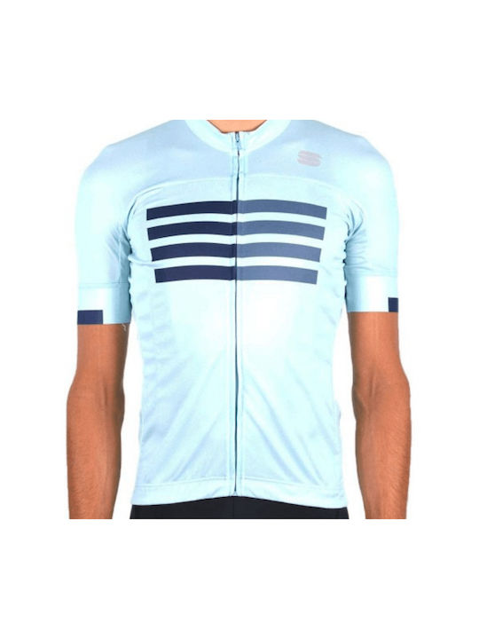 Sportful Wire Short Sleeves Cycling Jersey Light Blue