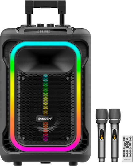Sonic Gear Karaoke Speaker With Wireless Microphones And Lighting Effects Hyperbox 1300 Pro HB-PRO1300 Black