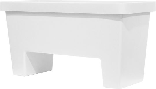 Lotus 60lt Blumenkasten 79x34 5x40 5h Cm-Weiß