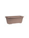 Planter Box Terracotta 45L-70x34x27h cm-Gray Brown