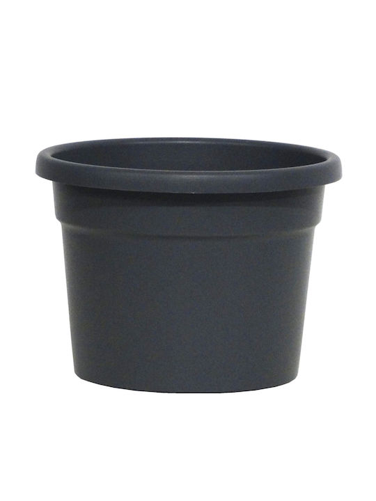 Γλαστρα Cylindro 15lt-d35x26h Cm-τιτανιο