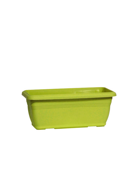 Viomes Tepakota Planter Box Plastic Green/yellow 45x21x18cm.