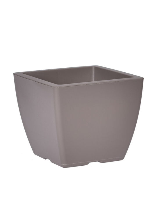Pflanzentopf Tetp Linea 21l-33x33x27h cm-Graue Braun