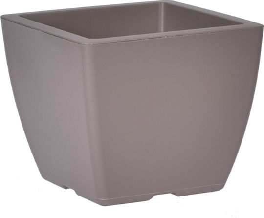 Plant Pots Tetp Linea 21lt 33x33x27h Cm Gray Brown