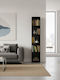 Bookcase Eliot 5s Wenge 30x30x180cm