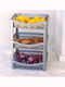 Viomes Kitchen Rack Plastic 3 Tiers Silver 41x31.5x57cm
