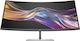 7 Pro 738pu Ултраширок IPS HDR Извит Монитор 37.5" QHD 3840x1600 с Време на Реакция 5ms GTG Сребрист