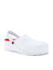 Dian Clogs White & Red