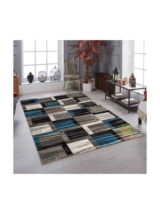 Anti-slip Rug Rectangular Blue