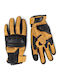 Winter Men's Motorcycle Gloves Leather Brown