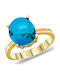 Kiriakos Gofas Damen Ring mit Steinen aus Gold 14K