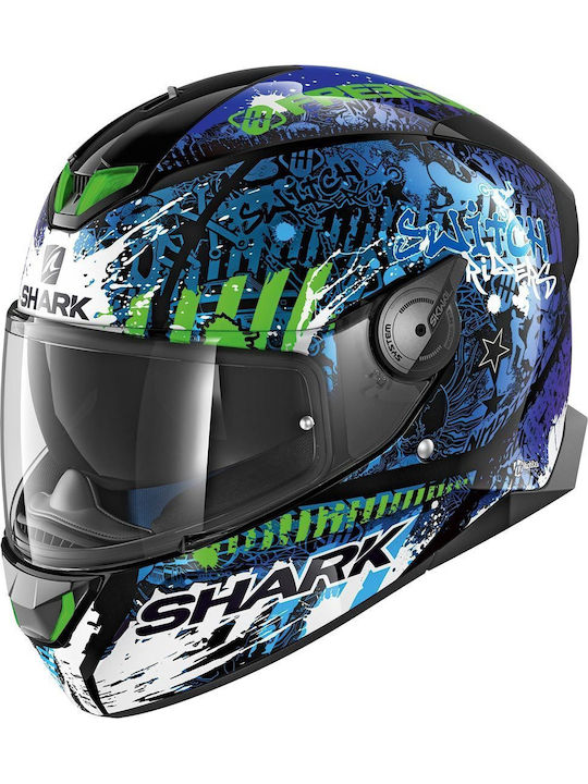 Shark Skwal 2 Replica Switch Riders 2 Мотоциклетна каска Full Face ECE 22.06 с Sunvisor