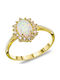 Kiriakos Gofas Damen Ring mit Steinen aus Gold 14K