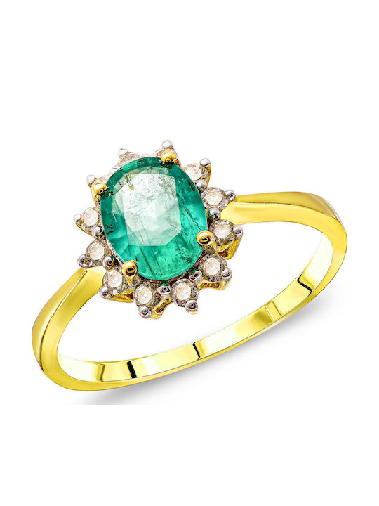 Kiriakos Gofas Femeie Inel cu Diamant din Aur 18K