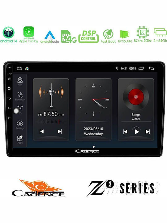 Bizzar Auto-Audiosystem für Alfa Romeo Brera / Spinne 2006-2010 (Bluetooth/USB/WiFi/GPS/Apple-Carplay/Android-Auto) mit Touchscreen 9"