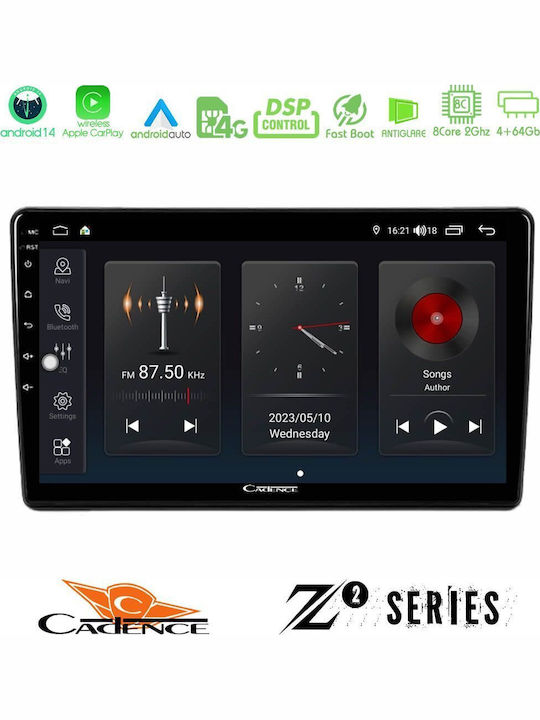 Bizzar Car Audio System for Peugeot Partner / Partner Tepee Citroen Berlingo 2008-2018 (Bluetooth/USB/WiFi/GPS/Apple-Carplay/Android-Auto) with Touch Screen 9"