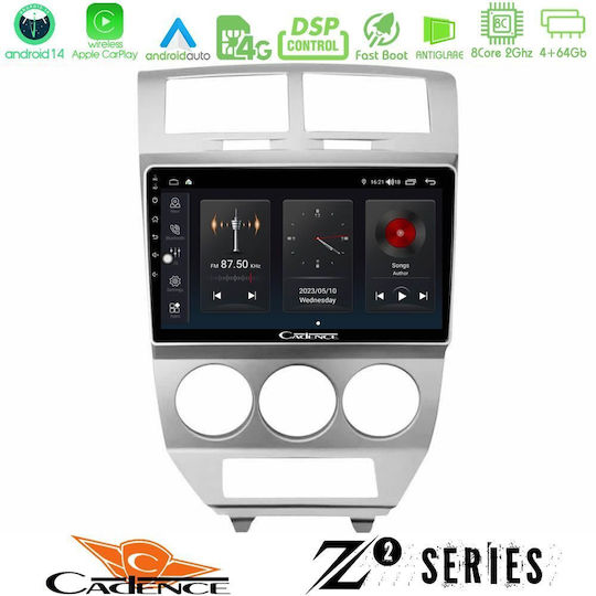 Bizzar Ηχοσύστημα Αυτοκινήτου Dodge Caliber 2006-2011 (Bluetooth/USB/WiFi/GPS/Apple-Carplay/Android-Auto) με Οθόνη Αφής 10"