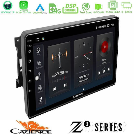 Bizzar Car Audio System for Jeep Commander / Compass / Grand Cherokee / Patriot Dodge Caliber / Nitro Chrysler 300C / PT Cruiser 2007 (Bluetooth/USB/WiFi/GPS/Apple-Carplay/Android-Auto) with Touch Screen 10"