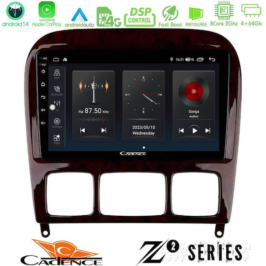 Bizzar Ηχοσύστημα Αυτοκινήτου για Mercedes-Benz S Class 1999-2004 (Bluetooth/USB/WiFi/GPS/Apple-Carplay/Android-Auto) με Οθόνη Αφής 9"