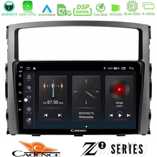 Bizzar Car Audio System for Mitsubishi Pajero 2008-2009 (Bluetooth/USB/WiFi/GPS/Apple-Carplay/Android-Auto) with Touch Screen 9"