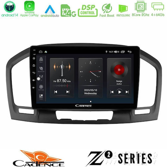 Bizzar Auto-Audiosystem für Opel Abzeichen 2008-2013 (Bluetooth/USB/WiFi/GPS/Apple-Carplay/Android-Auto) mit Touchscreen 9"