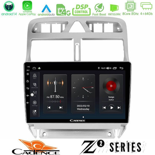 Bizzar Car Audio System for Peugeot 307 2002-2008 (Bluetooth/USB/WiFi/GPS/Apple-Carplay/Android-Auto) with Touch Screen 9"