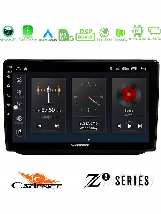 Bizzar Car Audio System for Skoda Fabia 2007-2014 (Bluetooth/USB/WiFi/GPS/Apple-Carplay/Android-Auto) with Touch Screen 10"
