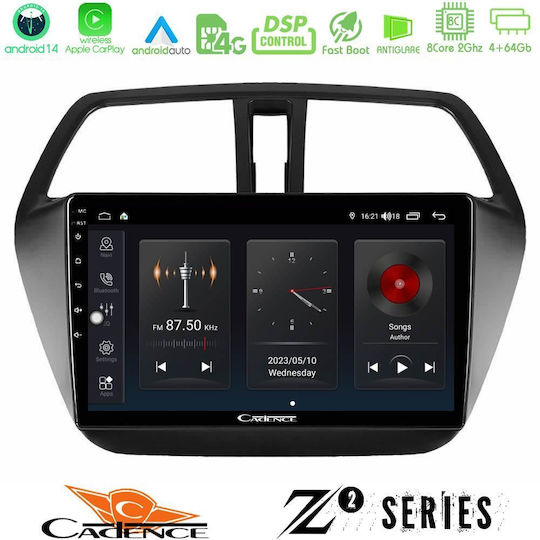 Bizzar Car Audio System for Suzuki SX4 S-Cross 2013 – 2020 (Bluetooth/USB/WiFi/GPS/Apple-Carplay/Android-Auto) with Touch Screen 9"