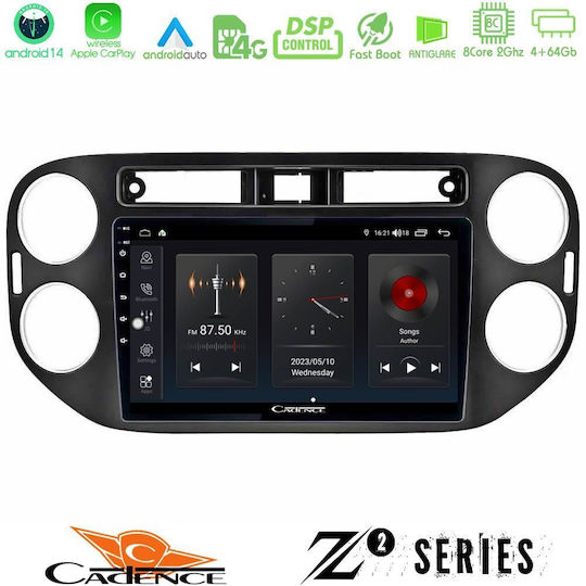 Bizzar Car Audio System for Volkswagen Tiguan / Golf Plus 2004 – 2014 (Bluetooth/USB/WiFi/GPS/Apple-Carplay/Android-Auto) with Touch Screen 9"
