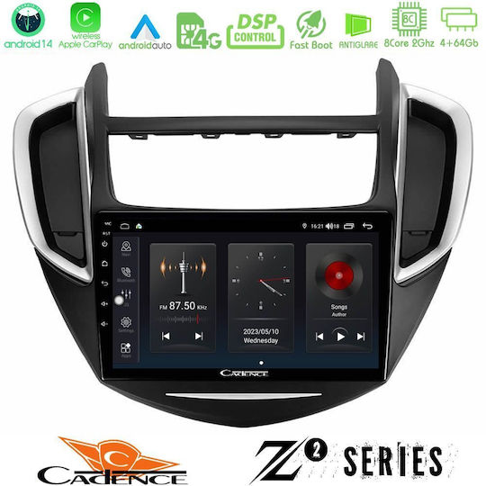 Bizzar Ηχοσύστημα Αυτοκινήτου για Chevrolet Trax 2013-2020 (Bluetooth/USB/WiFi/GPS/Apple-Carplay/Android-Auto) με Οθόνη Αφής 9"