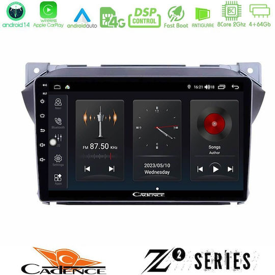 Bizzar Car Audio System for Suzuki Alto Nissan Pixo 2009 (Bluetooth/USB/WiFi/GPS/Apple-Carplay/Android-Auto) with Touch Screen 9"